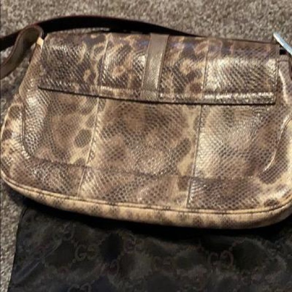 Authentic Gucci Jackie O Snakeskin Bag - Picture 10 of 13
